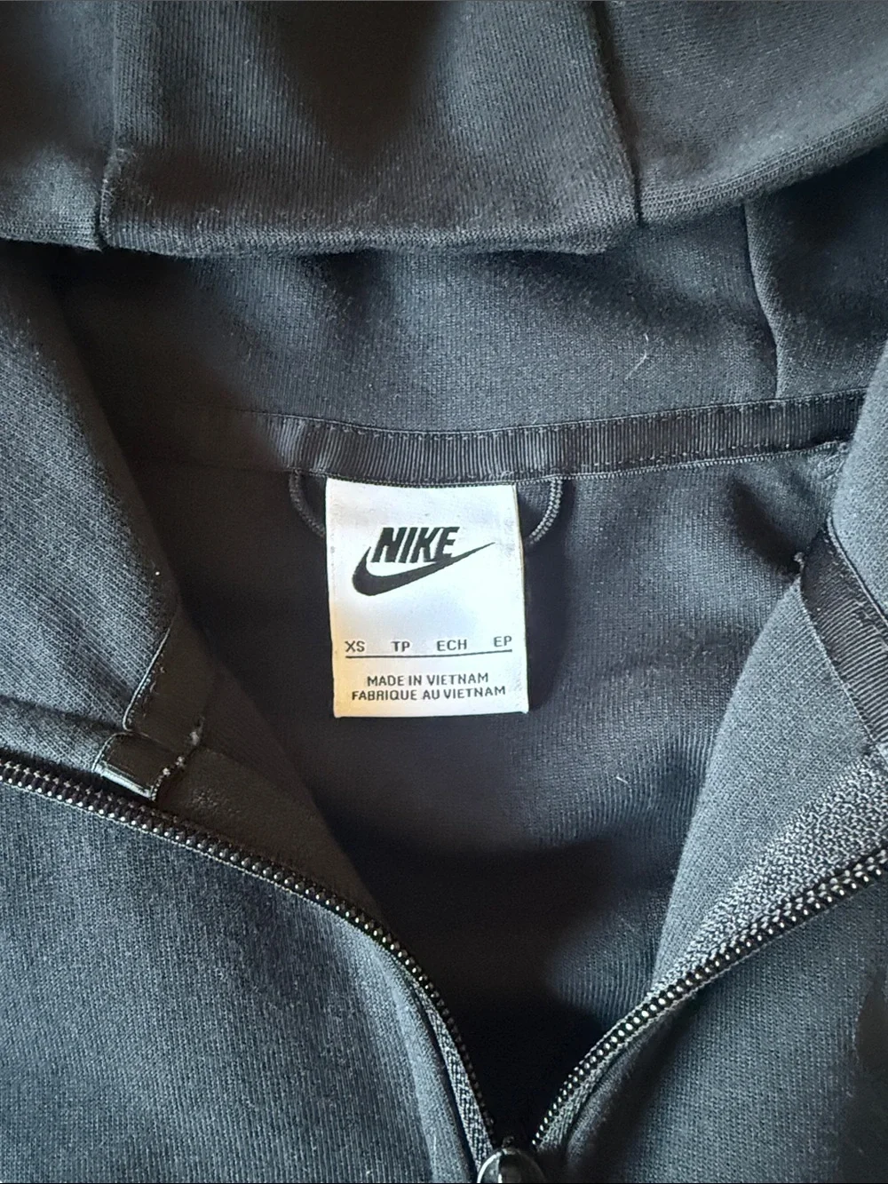 Nike Black Hooded Zip Sweatshirt and Jogger Set